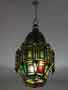 Colored glass lamp
