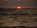 Red ocean sunset